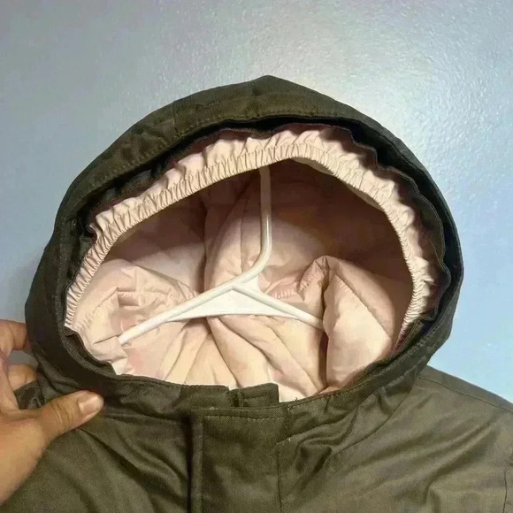 The North Face Dryvent 550 Goose Down Insulated Jacket hooded GIRLS Lrg 14 16 - Picture 14 of 15